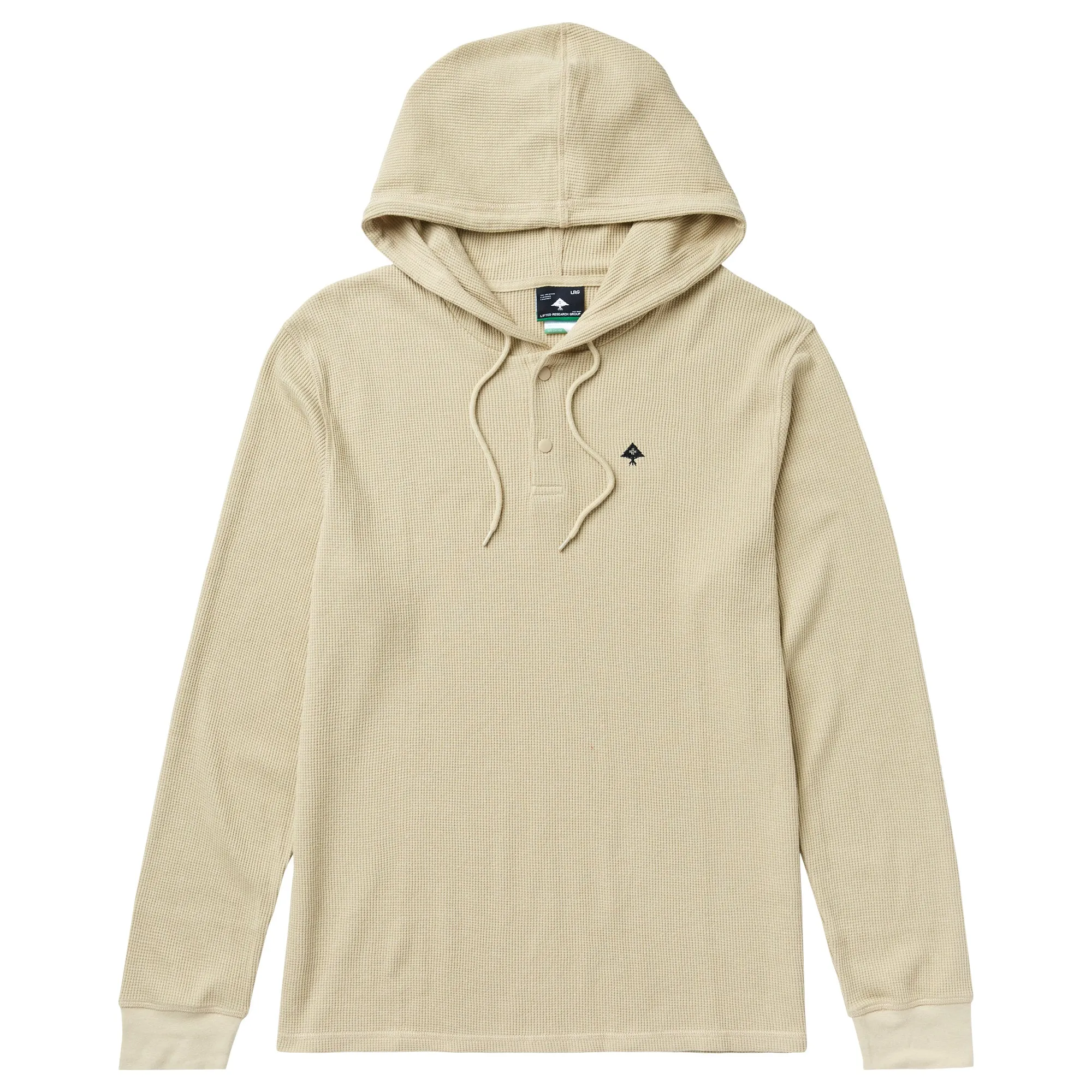 SYCAMORE THERMAL HOODED HENLEY - TAN
