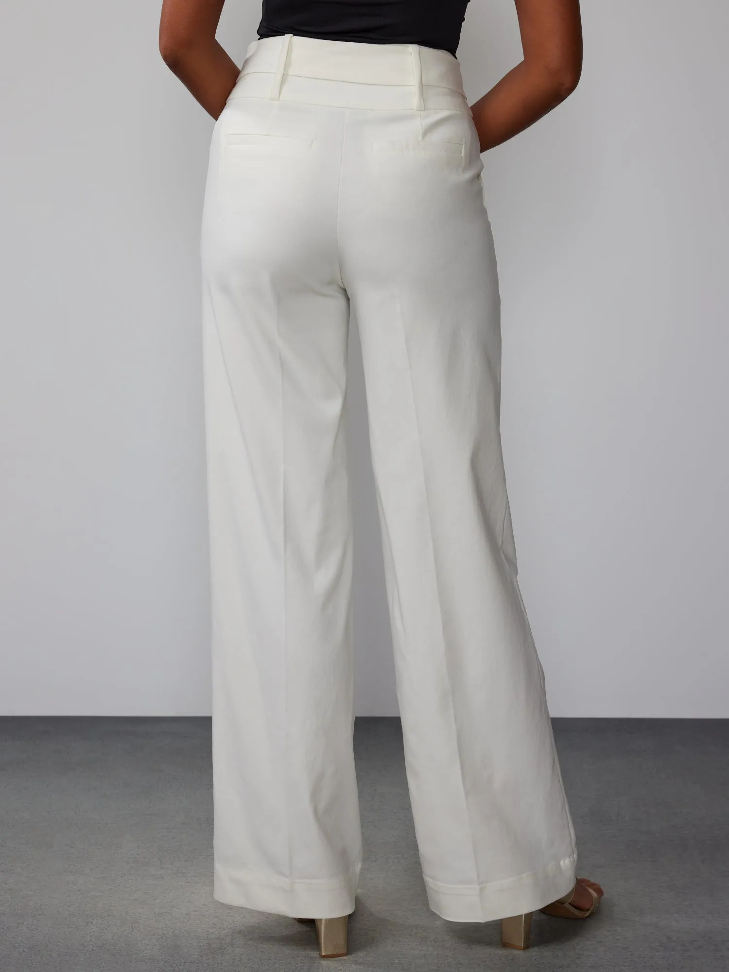 Tall Wide Leg Tie Waist Pant