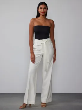 Tall Wide Leg Tie Waist Pant