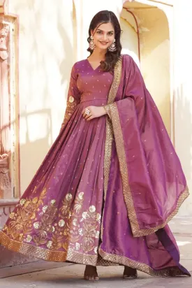 Traditional Long Gown For Rakhi