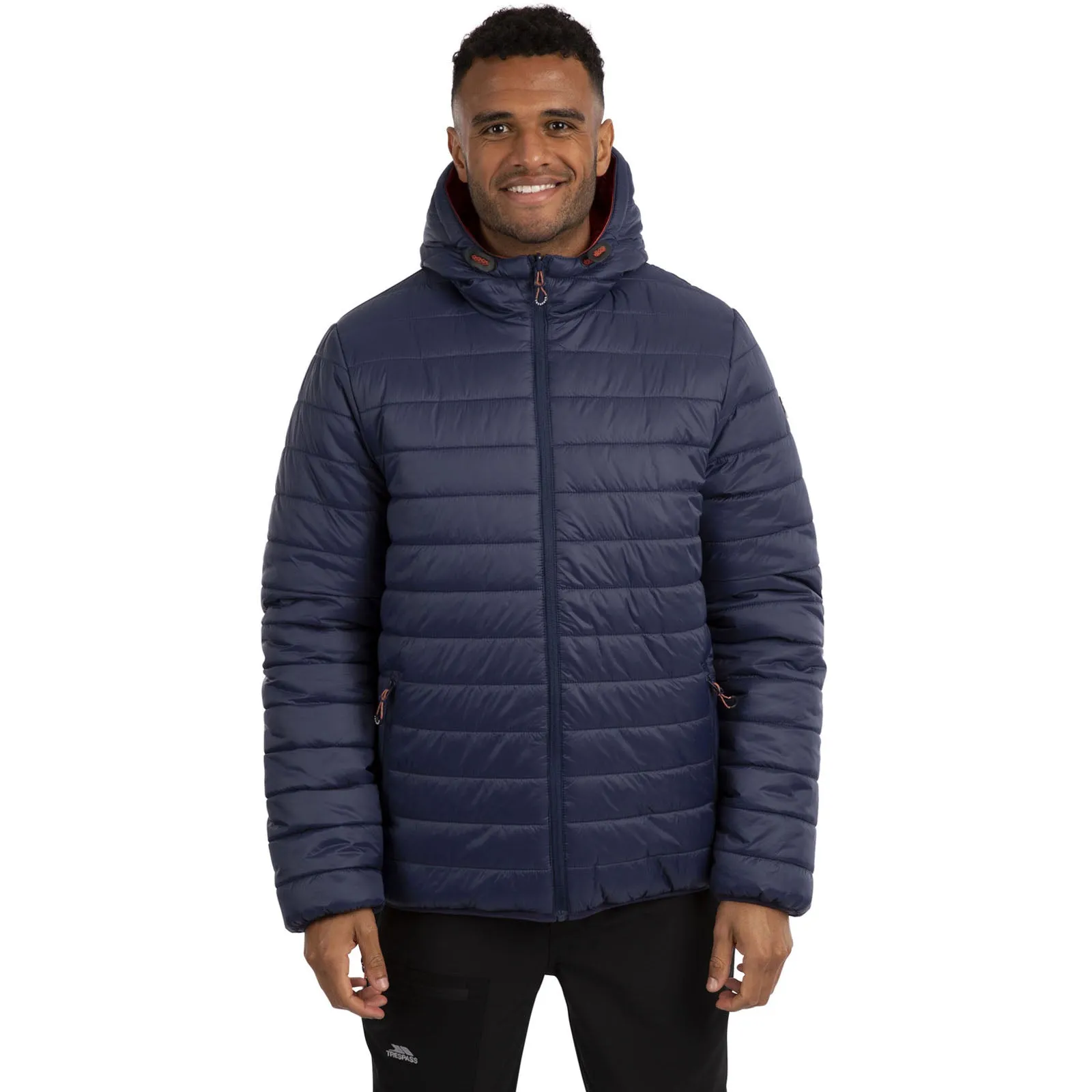 Trespass Mens Senby Padded Hooded Reversible Jacket