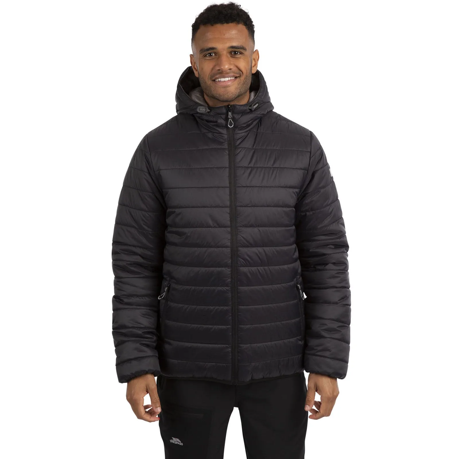 Trespass Mens Senby Padded Hooded Reversible Jacket