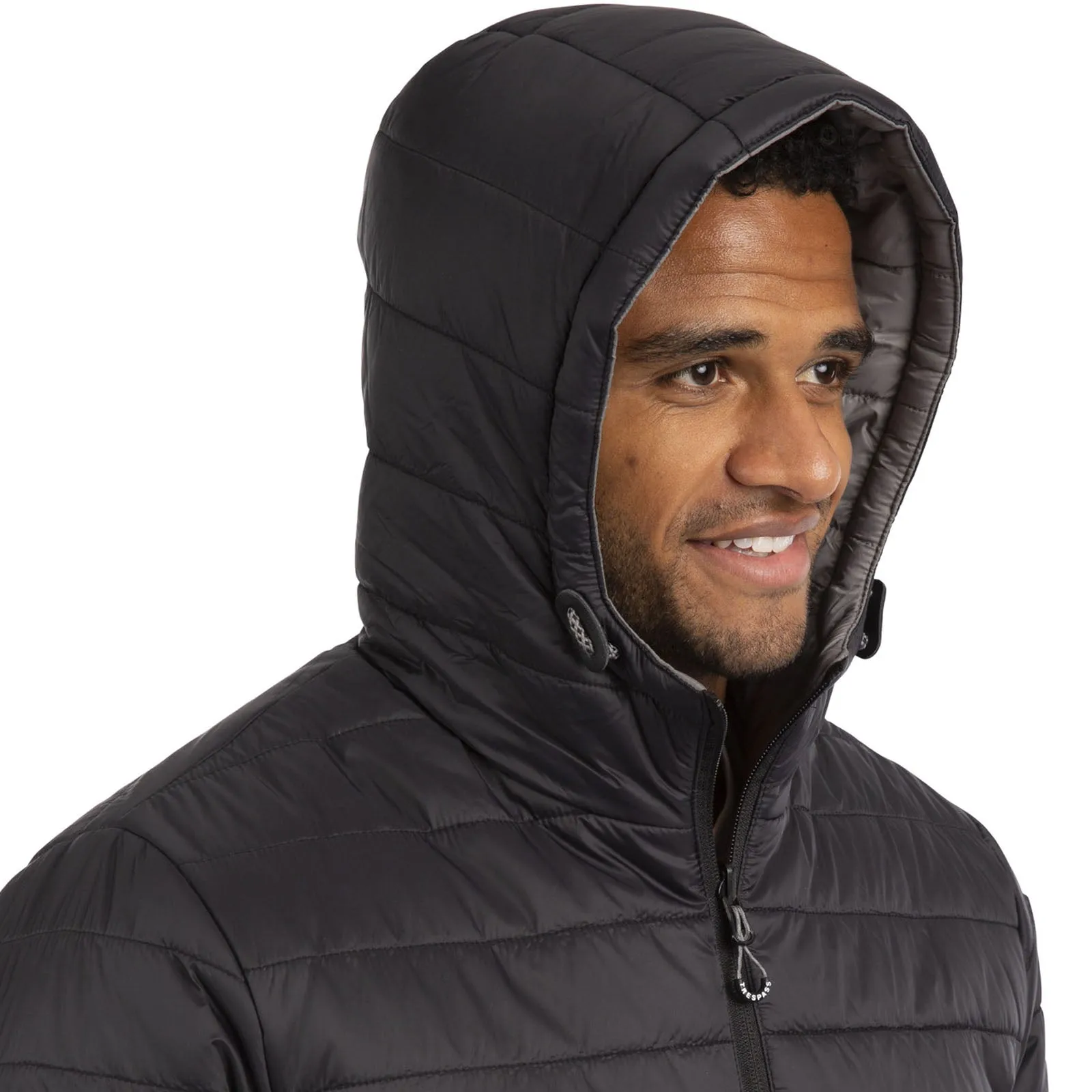 Trespass Mens Senby Padded Hooded Reversible Jacket