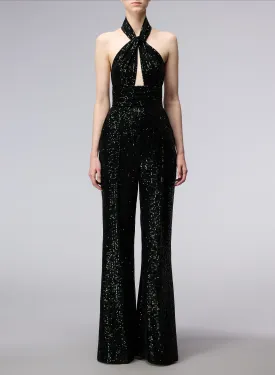 Velvet and Sequins Jumpsuit