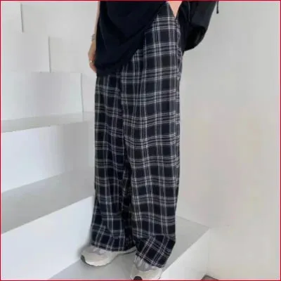 Wide Leg Pyjama Style Women’s Pants