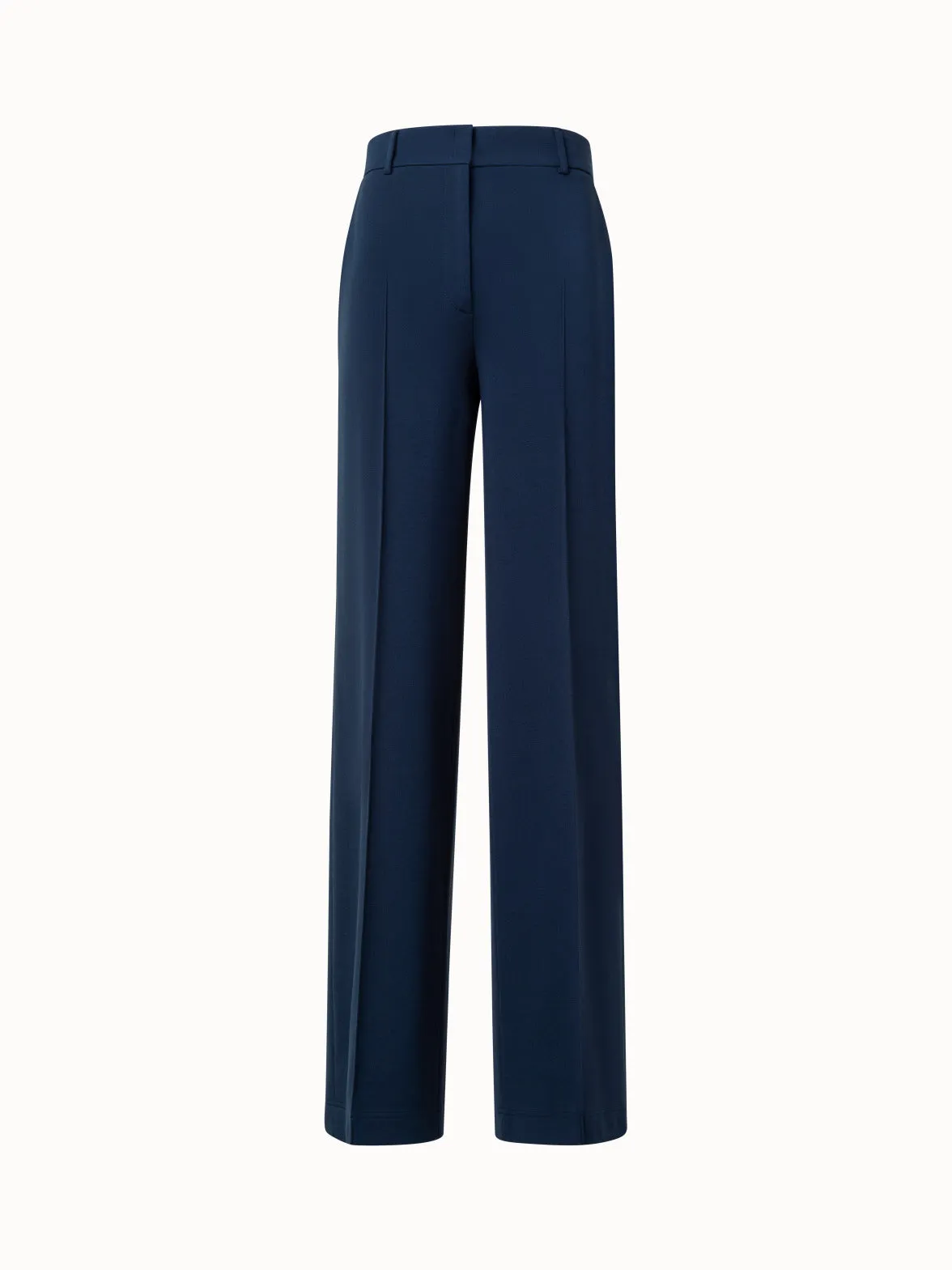 Wide Straight Leg Pants in Signature Jersey