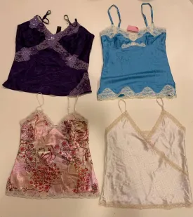 Y2k - Silk - Slip - Blouse  (f-554)