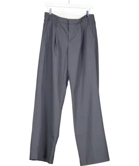 ZARA Grey Darted Wool Blend Trousers UK 8
